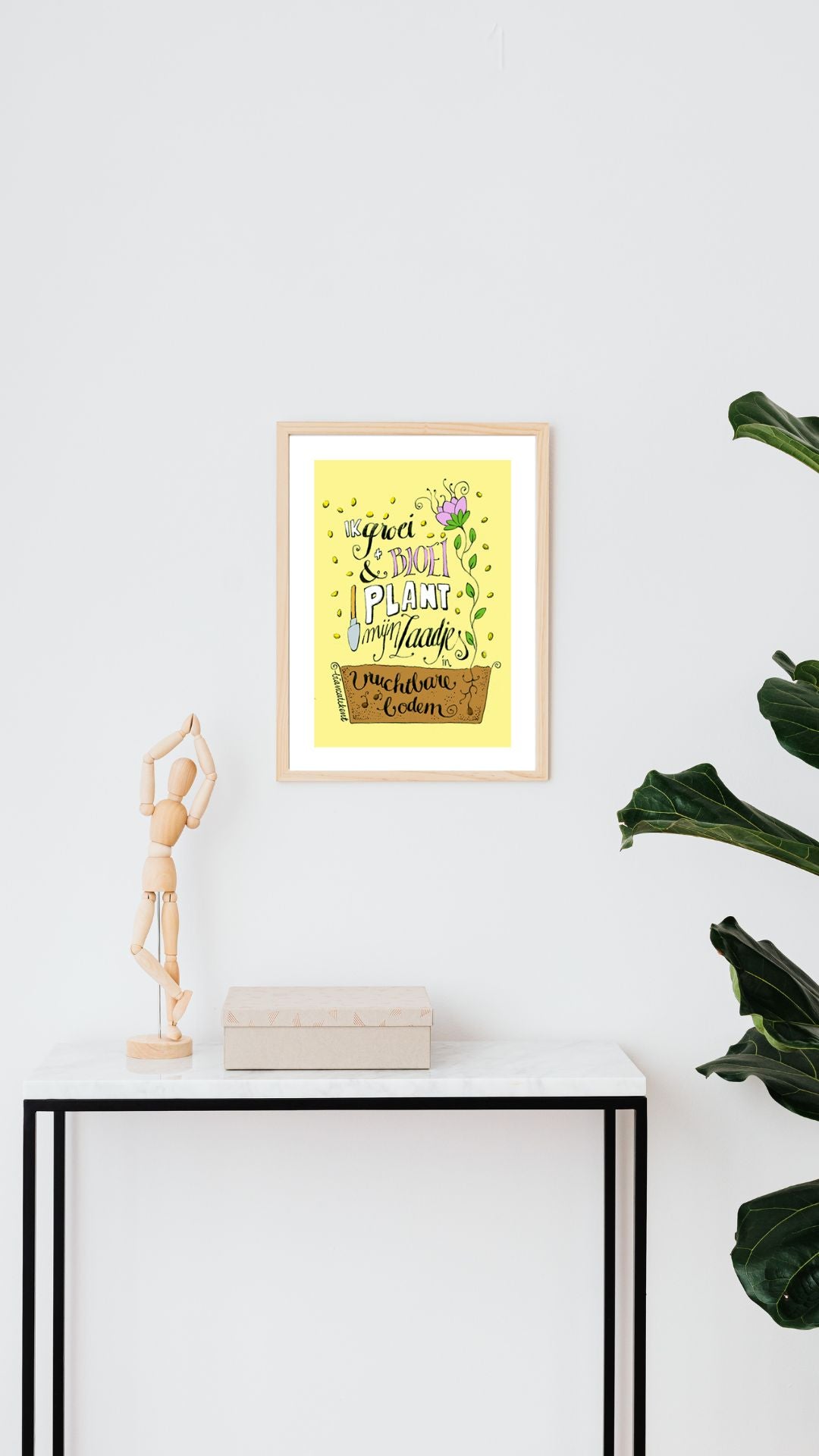Art Print: Geel Zaad affirmatie