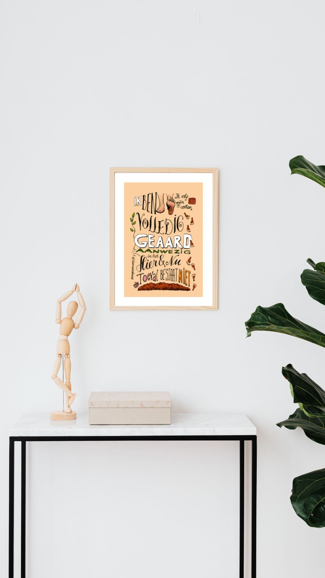Art Print: Rode Aarde affirmatie